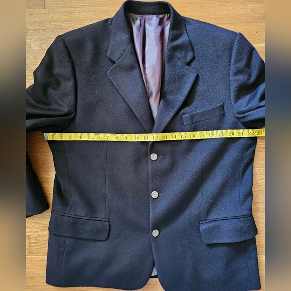 Montreal Canada S. Cohen Comfort Black Cashmere Sport Coat Men's Size 42R - Picture 4 of 13